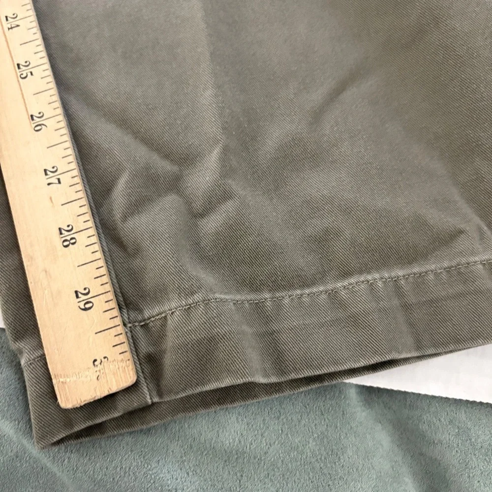 VTG Polo Ralph Lauren Andrew Pant Chinos Men 33x30 Olive Green Pleated Classic
